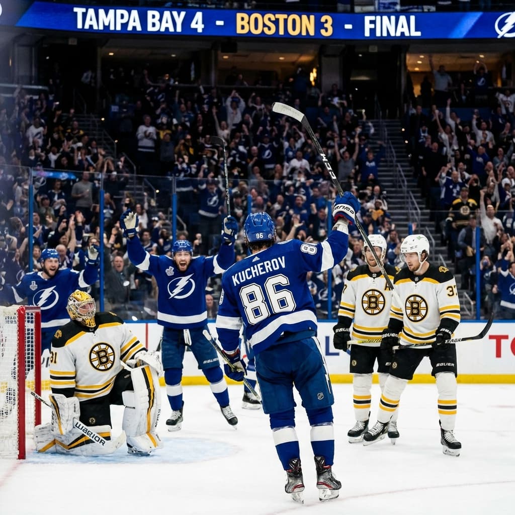 Кучеров вновь в ударе: «Тампа» одерживает победу над «Бостоном»