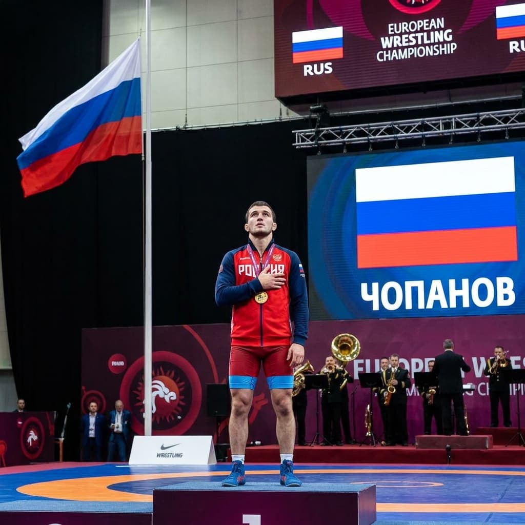 Возвращение гимна России: Чопанов и триумф на чемпионате Европы