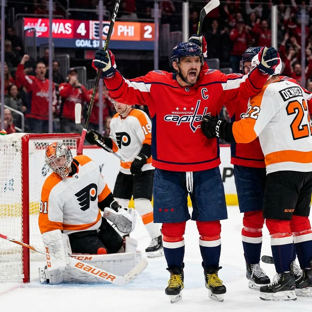 Герой матча: Овечкин ведет «Вашингтон» к победе над «Филадельфией»