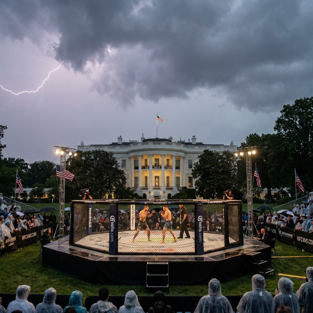 Дана Уайт о погодных угрозах: молния — главный враг турнира UFC